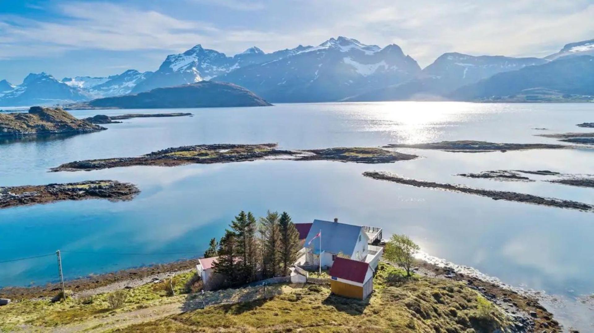 Panoramic Seaview Cabin For Two Persons By The Sea Hovdan Exterior photo